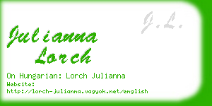 julianna lorch business card